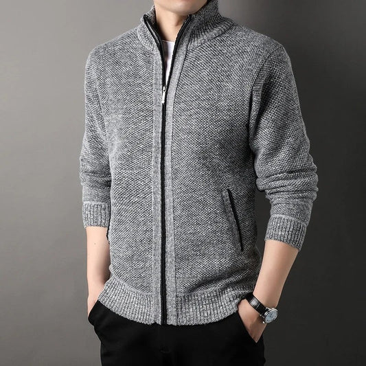 Varetti Textured Full Zip Knit Jacket