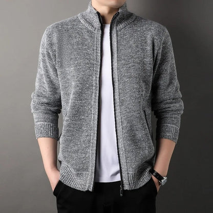 Varetti Textured Full Zip Knit Jacket