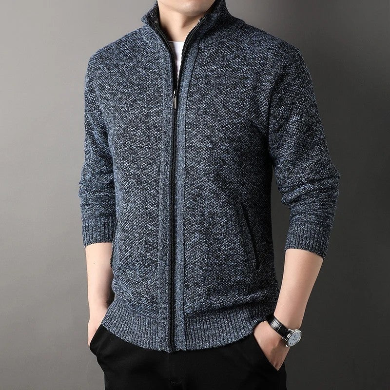 Varetti Textured Full Zip Knit Jacket