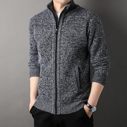 Varetti Textured Full Zip Knit Jacket
