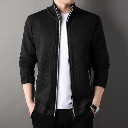 Varetti Textured Full Zip Knit Jacket