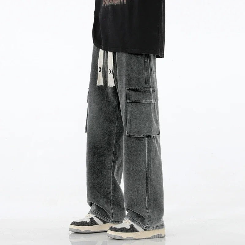 Verdan Relaxed Cargo Denim Pants