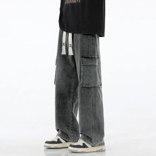 Verdan Relaxed Cargo Denim Pants