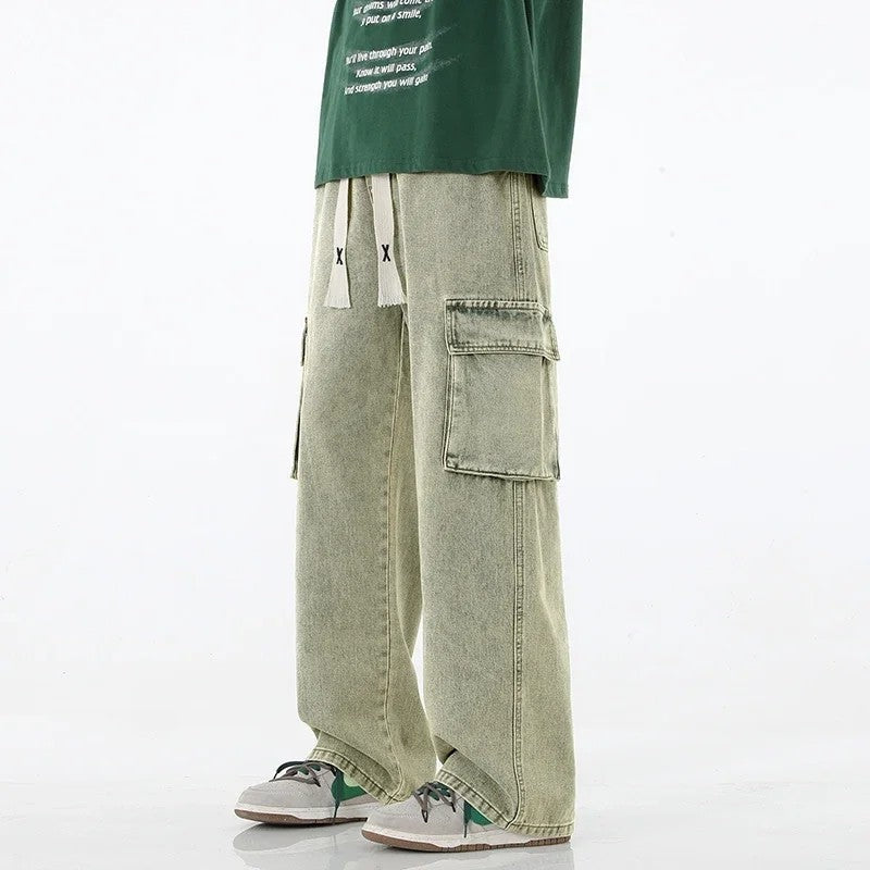 Verdan Relaxed Cargo Denim Pants