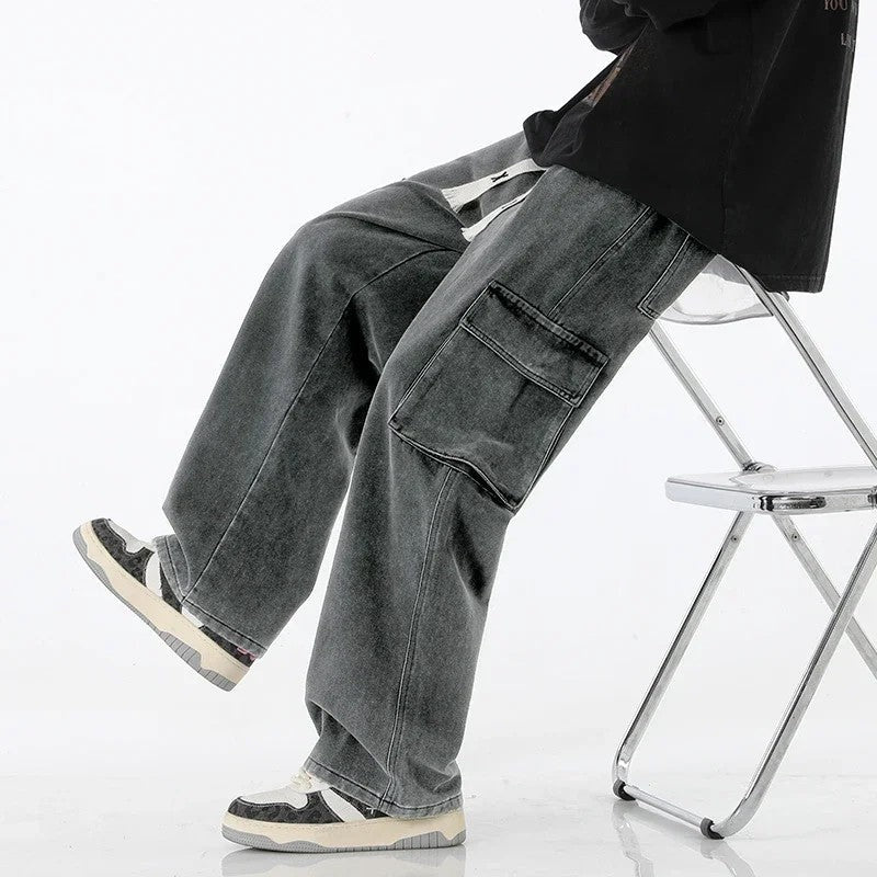 Verdan Relaxed Cargo Denim Pants