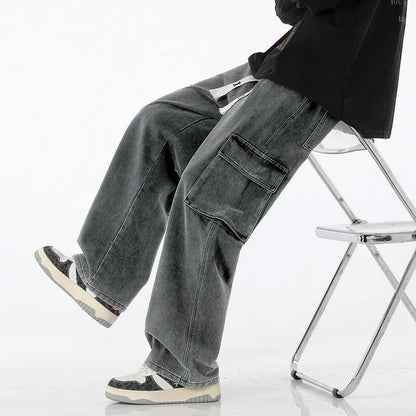 Verdan Relaxed Cargo Denim Pants