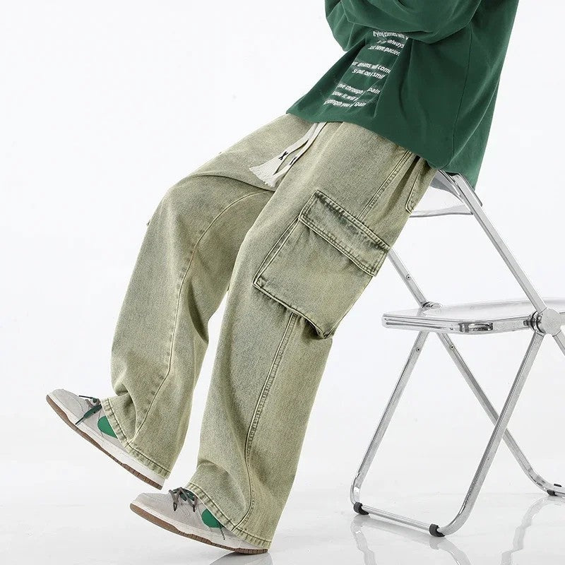 Verdan Relaxed Cargo Denim Pants