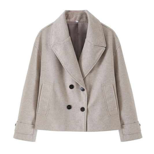 Vestra Relaxed Double-Breasted Peacoat Jacket
