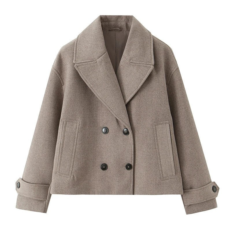 Vestra Relaxed Double-Breasted Peacoat Jacket
