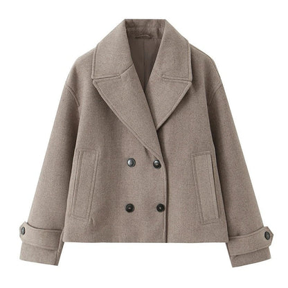 Vestra Relaxed Double-Breasted Peacoat Jacket