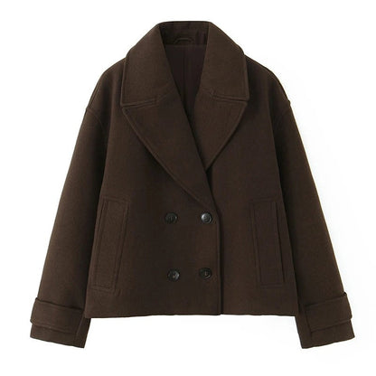 Vestra Relaxed Double-Breasted Peacoat Jacket
