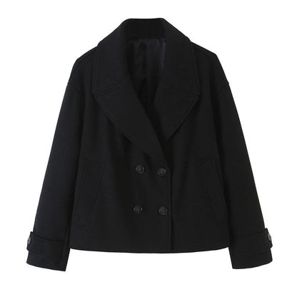 Vestra Relaxed Double-Breasted Peacoat Jacket