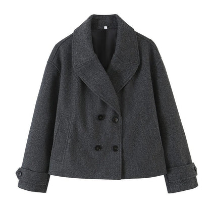 Vestra Relaxed Double-Breasted Peacoat Jacket