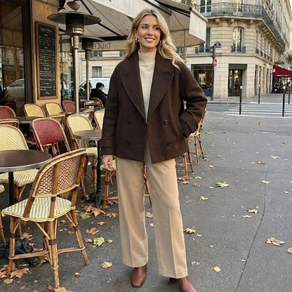 Vestra Relaxed Double-Breasted Peacoat Jacket