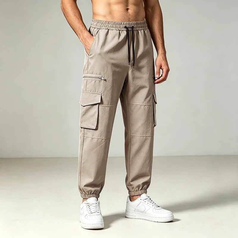 Veylan Relaxed Cargo Pocket Jogger Pants