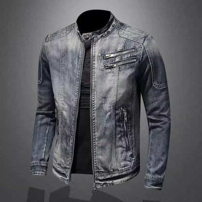 Veyric Graffiti Print Denim Jacket