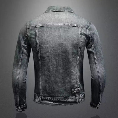 Veyric Graffiti Print Denim Jacket