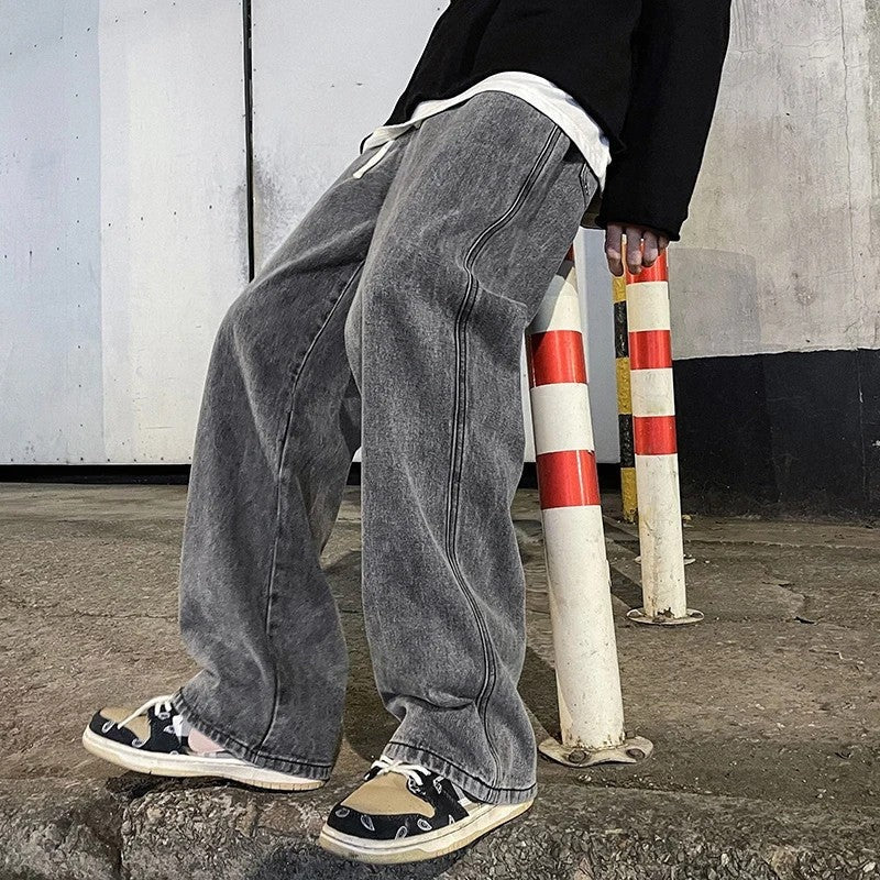 Veyric Relaxed Wide-Leg Denim Jeans