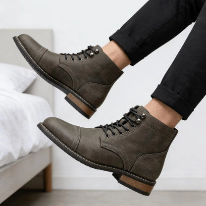 Walter Lace-Up Cap Toe Dress Boots