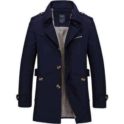 William Double-Breasted Lightweight Trench Coat