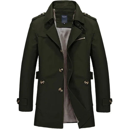 William Double-Breasted Lightweight Trench Coat