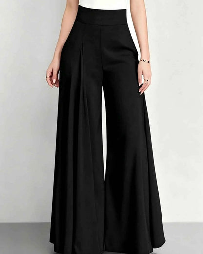 Zelara High-Waist Pleated Wide-Leg Pants