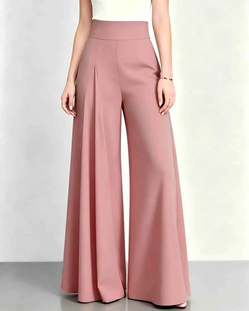 Zelara High-Waist Pleated Wide-Leg Pants