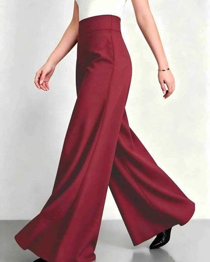 Zelara High-Waist Pleated Wide-Leg Pants