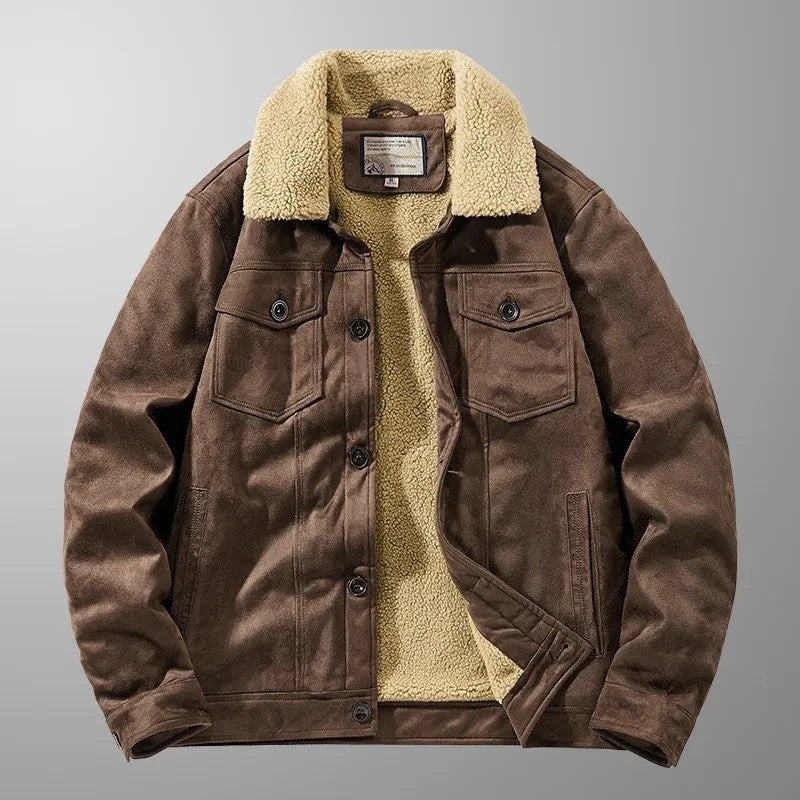 Zinnia Sherpa Lined Trucker Jacket