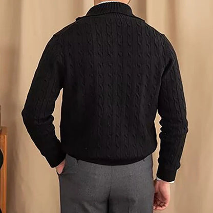 Zorah Cable Knit Quarter-Zip Sweater